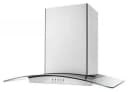 36" Modern Glass Island Mount Range Hood view 4