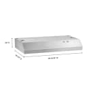 30" Range Hood with Full-Width Grease Filters view 6