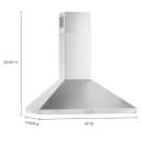 30" Chimney Wall Mount Range Hood view 16
