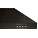36" Contemporary Black Stainless Wall Mount Range Hood view 9