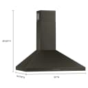 30" Chimney Wall Mount Range Hood with Dishwasher-Safe Grease Filters view 9
