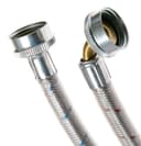 Universal 6 Ft Stainless Steel Washing Machine Hoses With 90 Degree Elbow view 2