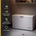 16 Cu. Ft. Convertible Chest Freezer with 3 Storage Levels view 3