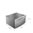 15.5" Pedestal for Front Load Washer and Dryer with Storage view 25