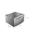 15.5" Pedestal For Front Load Washer And Dryer With Storage view 8