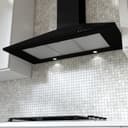30" CCC 600/395 CFM Italian Made Wall Mount Chimney Range Hood BLACK view 5