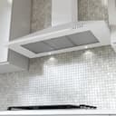 30" CCC 600/395 CFM Italian Made Wall Mount Chimney Range Hood WHITE view 5
