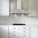 30" CCC 600/395 CFM Italian Made Wall Mount Chimney Range Hood WHITE view 6