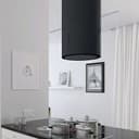 600/395 CFM Designer Cylinder Island Black view 5