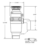 1/2 HP Waste Disposal with Twist Lock Mount view 3