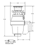 1/2 HP Waste Disposal with Twist Lock Mount view 3