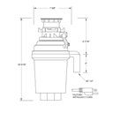 1 HP Waste Disposal with Twist Lock Mount view 3