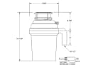 1 HP Waste Disposal with 3 Bolt Mount view 3