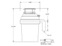1 HP Waste Disposal with 3 Bolt Mount view 3