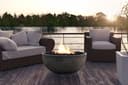 Fire bowl 39" Natural gas fired GFRC view 2