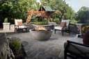 Fire bowl 39" Natural gas fired GFRC view 4