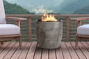 Fire pot 24" Natural gas fired GFRC view 3