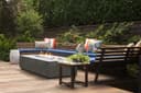 Fire rectangular table 60" x 32" Natural gas fired GFRC view 2