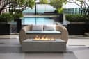 Fire rectangular table 60" x 32" Natural gas fired GFRC view 3