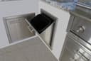 18" Trash Tilt Out Center view 3