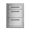 20" Stainless Steel Triple Drawer