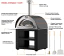 Pizza oven cover view 3