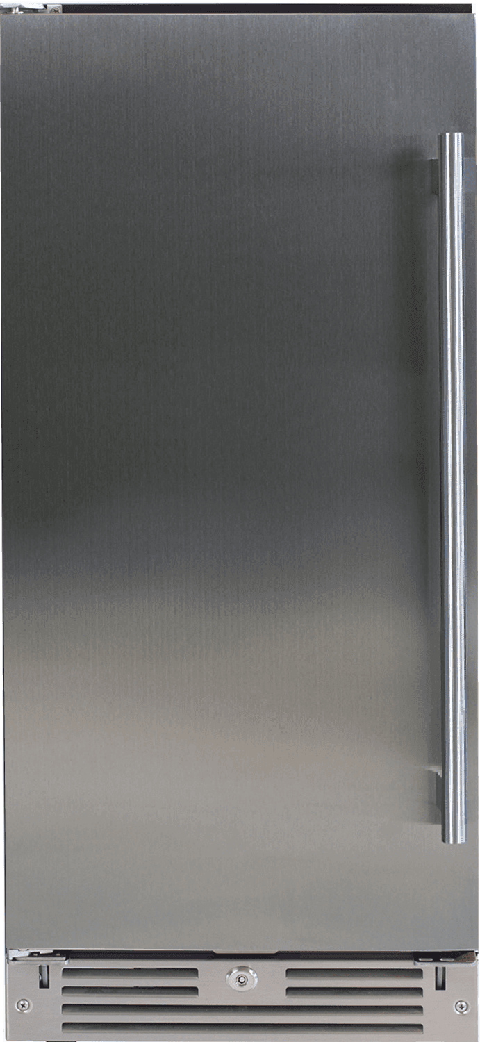15" Beverage Center, Solid Stainless Steel, Left Hinge