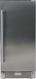 15" Beverage Center, Solid Stainless Steel, Right Hinge view 1