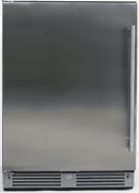 24" Beverage Center, Solid Stainless Steel, Left Hinge view 1
