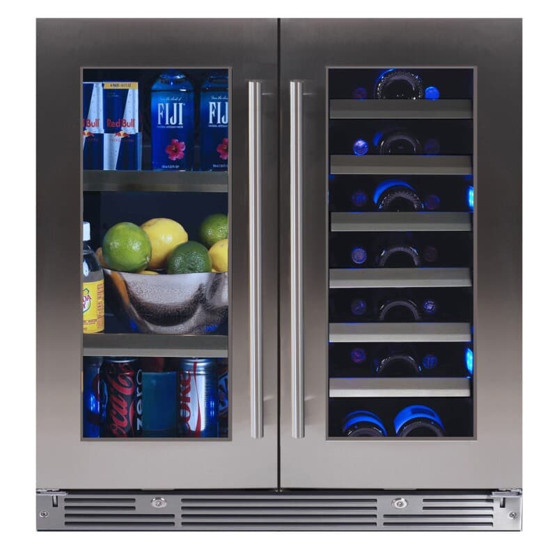 30" Beverage/Wine Double Door