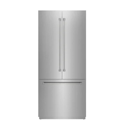 36-inch French Door Built-in Stainless-steel Panel-ready Refrigerator