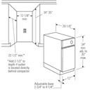 GE 12" Built-In Compactor with Reversible Panel and Safety Lock with Key view 4