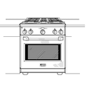 30" Dual-Fuel Professional Range with 4 Burners (Natural Gas) view 9
