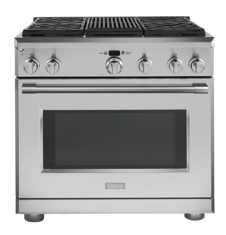 Monogram 36" Dual-Fuel Professional Range with 4 Burners and Grill (Natural Gas)