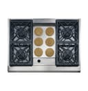 GE Monogram® 36" Dual-Fuel Professional Range with 4 Burners and Griddle (Liquid Propane) view 3