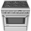 GE Monogram® 36" Dual-Fuel Professional Range with 4 Burners and Griddle (Liquid Propane) view 7