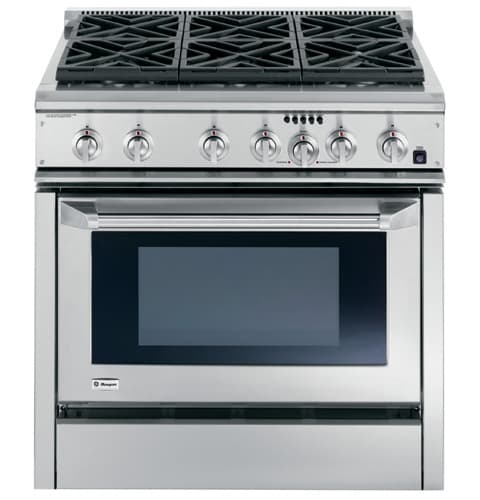 GE Monogram® 36" Dual-Fuel Professional Range with 6 Burners (Liquid Propane)