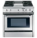 GE Monogram® 36" Dual-Fuel Professional Range with 4 Burners and Griddle (Natural Gas) view 1