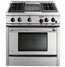 GE Monogram® 36" Professional Range with 4 Burners and Grill (Natural Gas) view 2