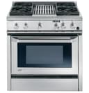 GE Monogram® 36" Dual-Fuel Professional Range with 4 Burners and Grill (Natural Gas) view 1