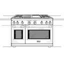 GE Monogram® 48" Dual-Fuel Professional Range with 4 Burners, Grill, and Griddle (Liquid Propane) view 15