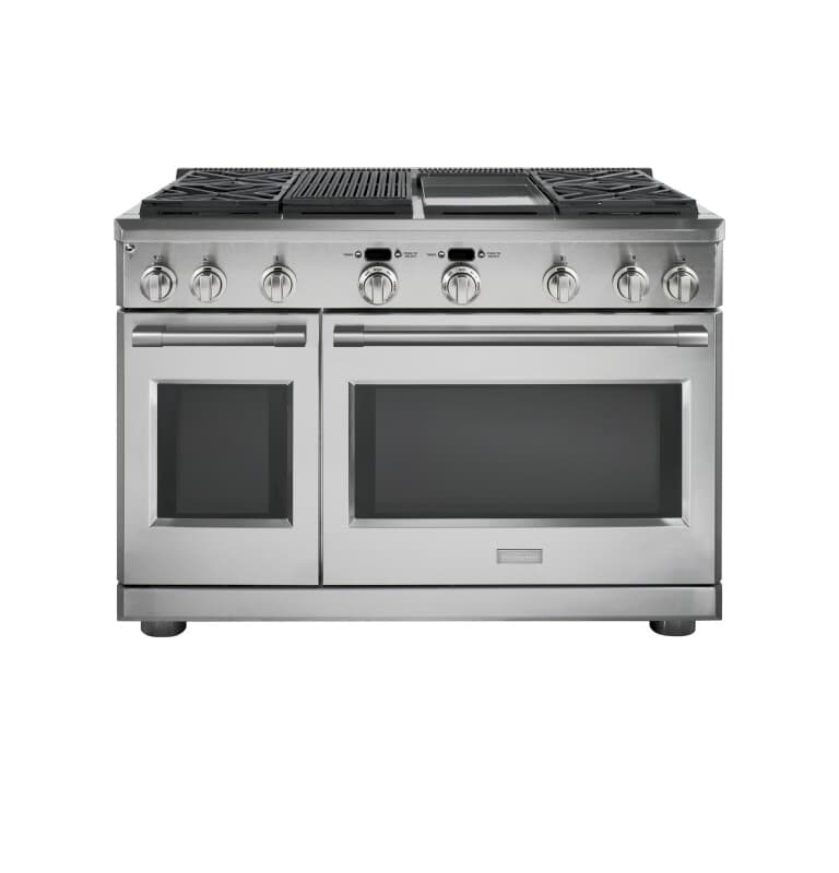 Monogram 48" Dual-Fuel Professional Range with 4 Burners, Grill, and Griddle (Natural Gas)