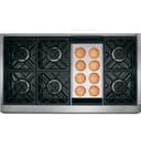 GE Monogram® 48" Dual-Fuel Professional Range with 6 Burners and Griddle (Liquid Propane) view 2
