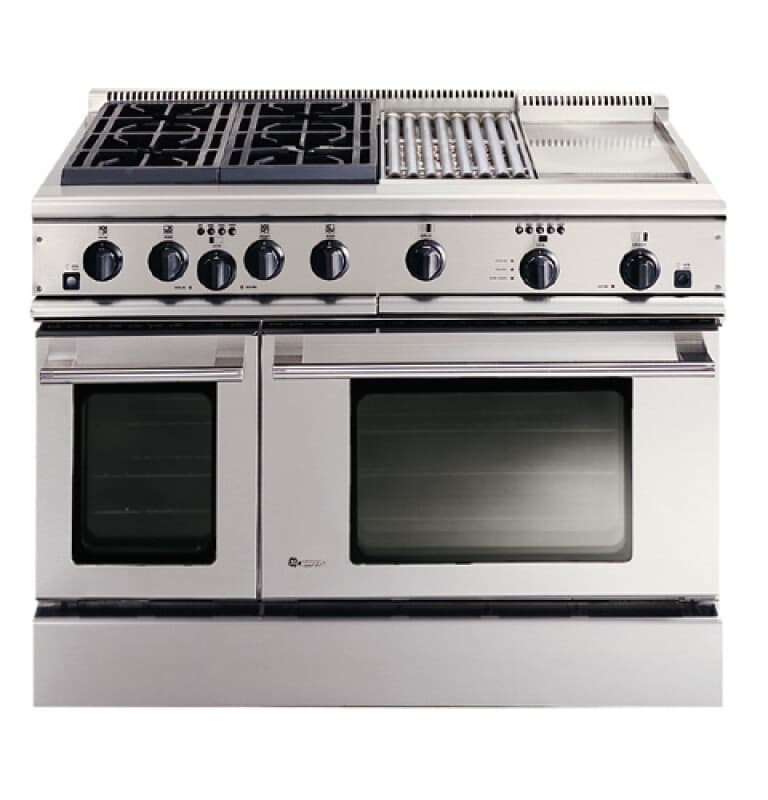 GE Monogram® 48" Professional Range with 4 Burners, Grill, and Griddle (Natural Gas)