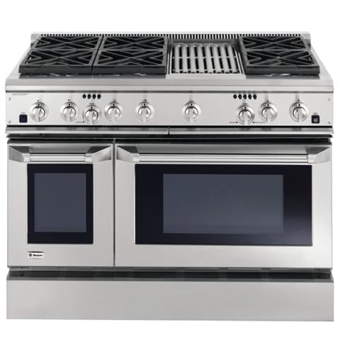 GE Monogram® 48" Dual-Fuel Professional Range with 6 Burners and Grill (Natural Gas)