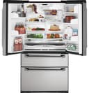 GE Monogram® 20.6 Cu. Ft. French-Door Two Drawer Free-Standing Refrigerator view 2