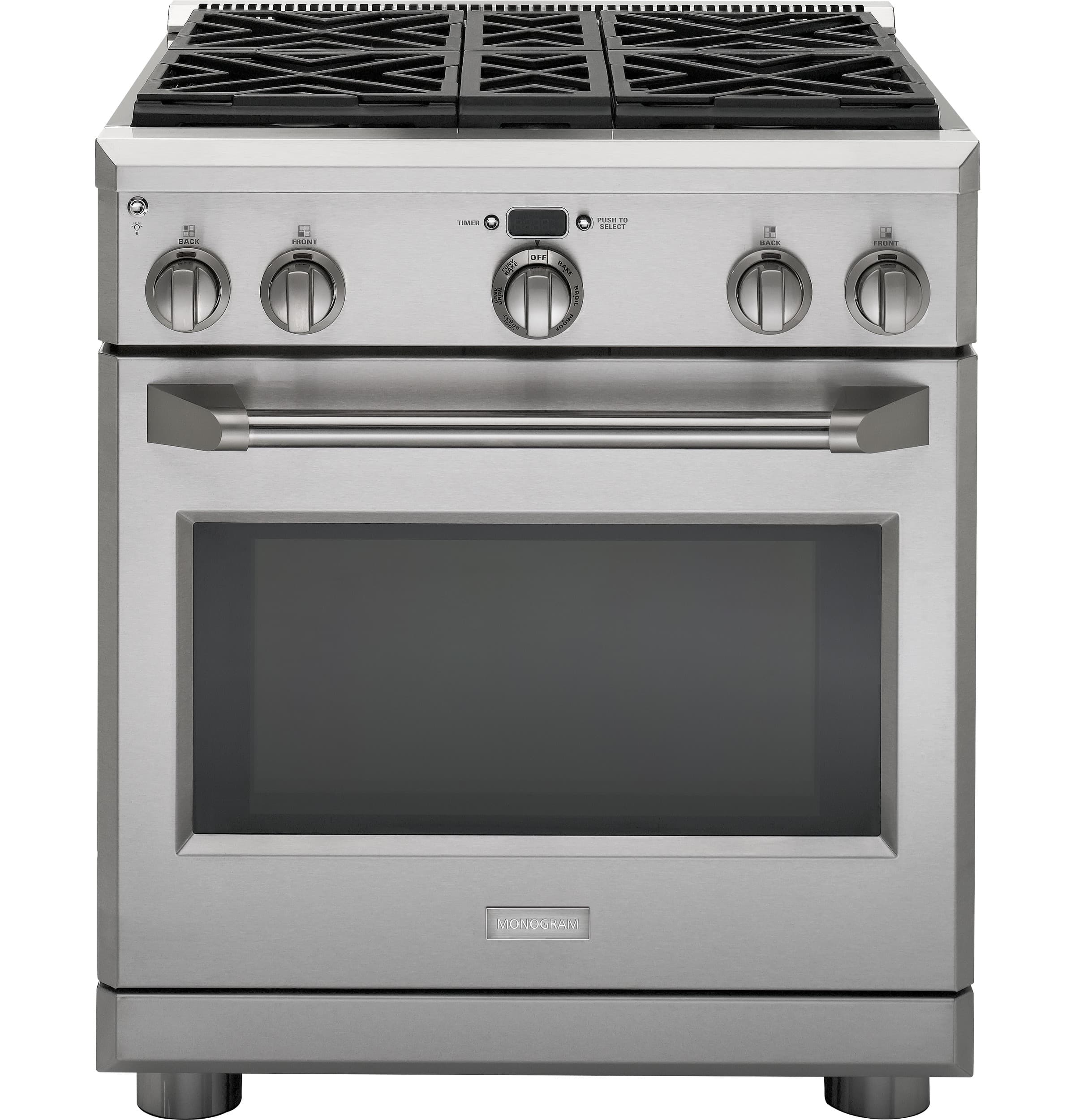 Monogram 30" All Gas Professional Range with 4 Burners (Natural Gas)