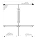 Right Side of GE Monogram® 72" Built-In Bottom-Freezer Refrigerator (must be ordered with ZICP720BSSS and ZICP720SSS) view 3