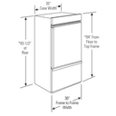 Monogram 36" Built-In Bottom-Freezer Refrigerator view 5