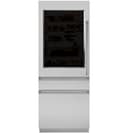 Monogram 30" Integrated Glass-Door Refrigerator for Single or Dual Installation view 2